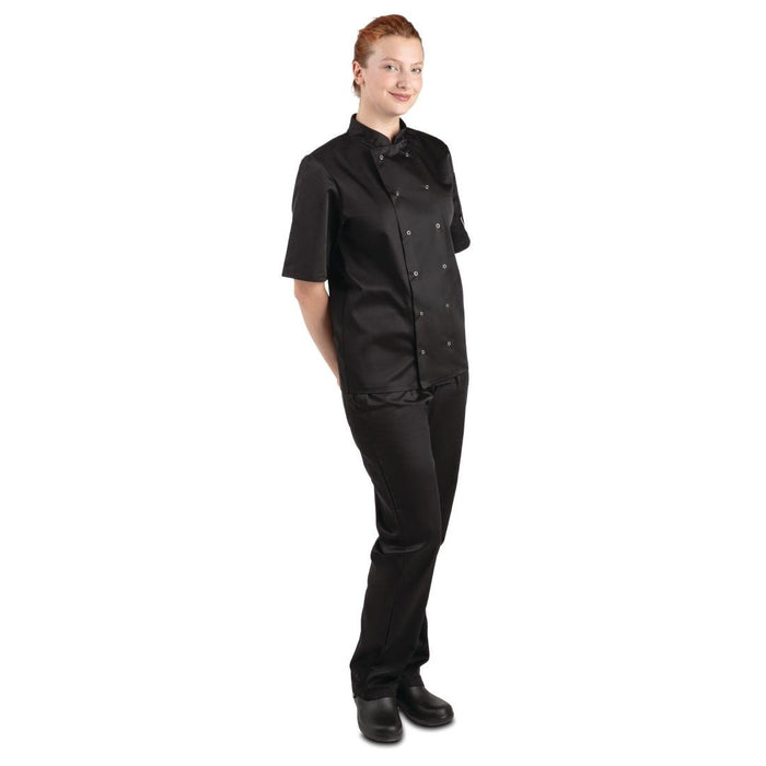 Koksbuis Unisex Korte Mouw Zwart S