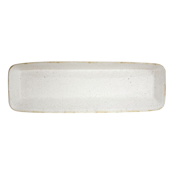 Churchill Stonecast Hints rechthoekige ovenschalen wit 160 x 530mm (2 stuks)