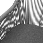 Bolero Bay PE gevlochten rattan outdoor armstoelen antraciet (2 stuks)