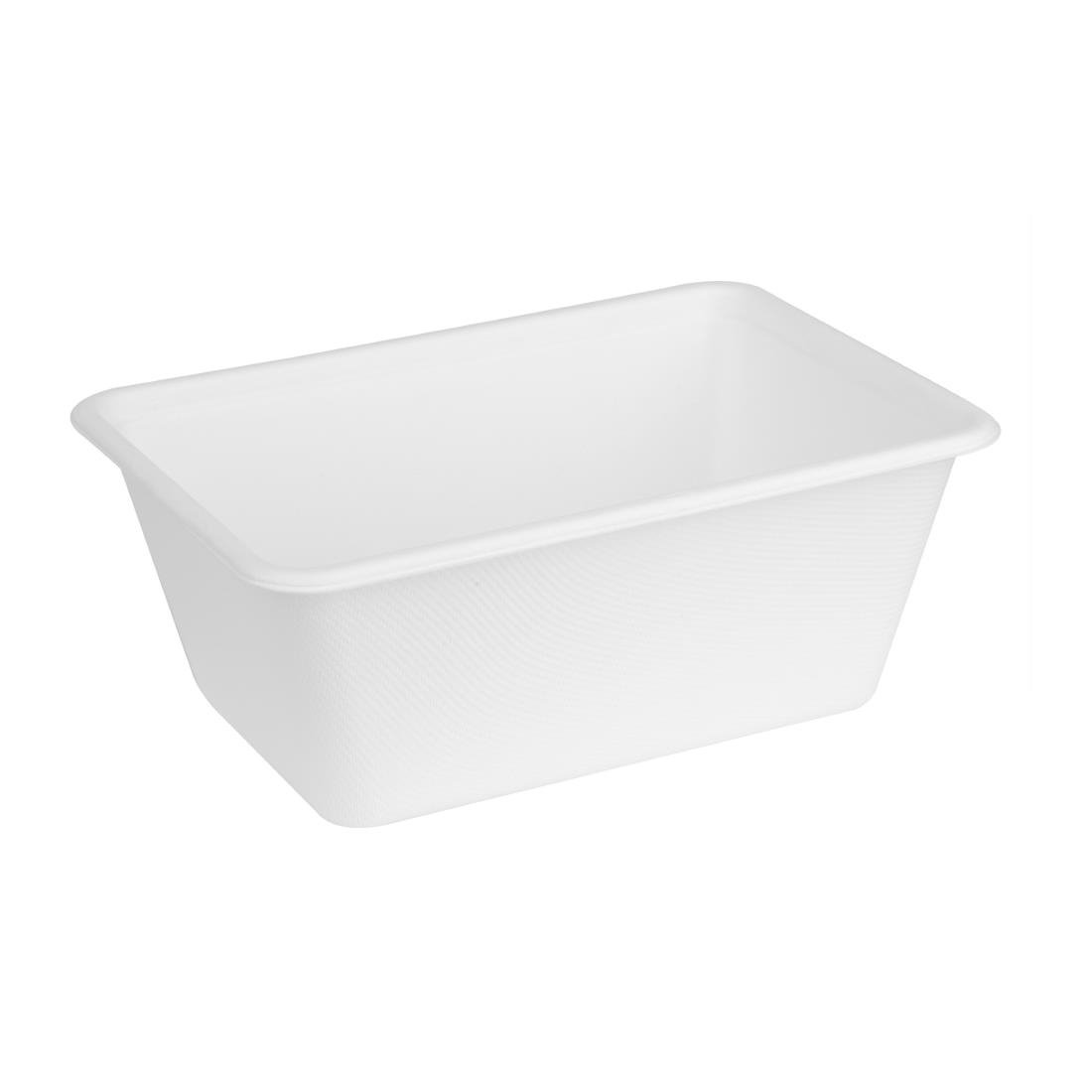 Fiesta Composteerbare Bagasse Voedselcontainer Bases 1000ml (Pakket Van 100)