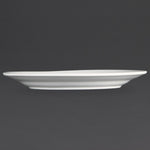 Olympia Whiteware witte borden met brede rand 202mm (12 stuks)