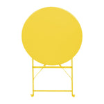 Bolero Perth zachtgele trottoirstijl ronde tafel 600 mm