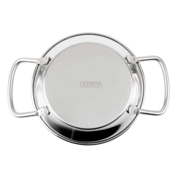 Olympia Tafel Presentatie Mini Paella Pan Roestvrij Staal 150mm