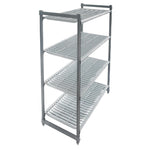 Cambro stelling 183cm hoog 4 schappen - 46cm diep - 91cm breed