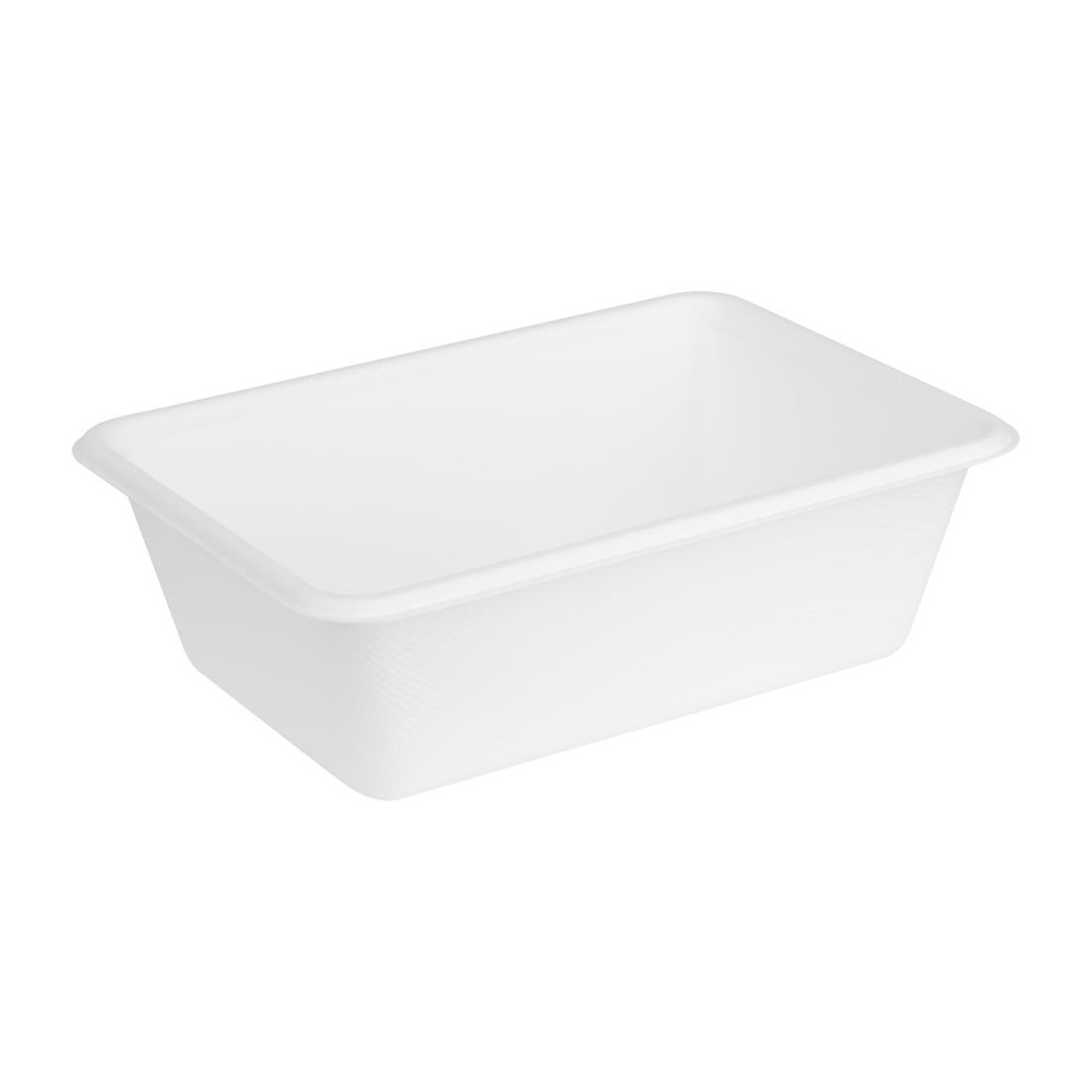 Fiesta Composteerbare Bagasse Voedselcontainer Bases 800ml (Pakket Van 100)