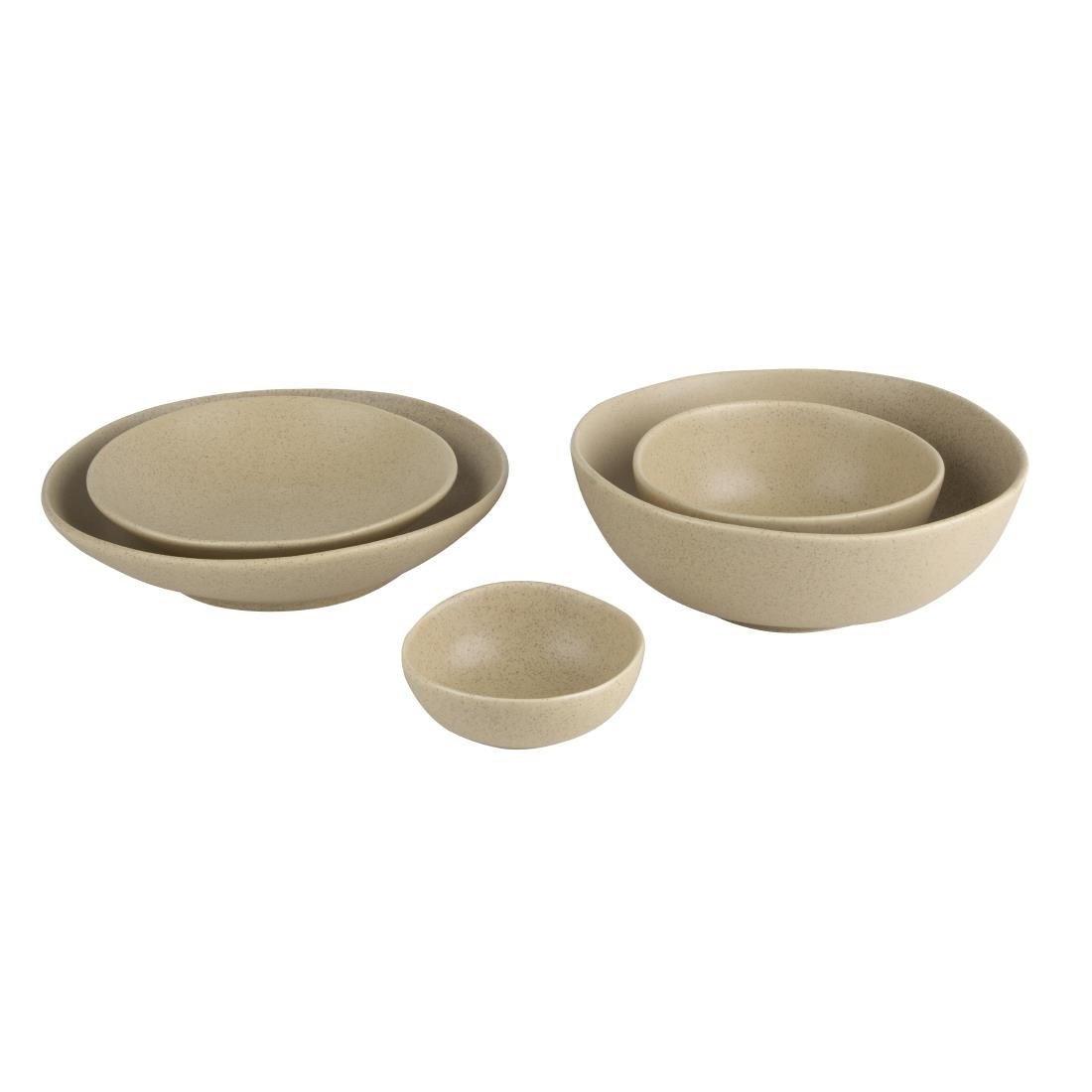 Olympia Build A Bowl platte kom aardebruin 25x4,5cm (4 stuks)
