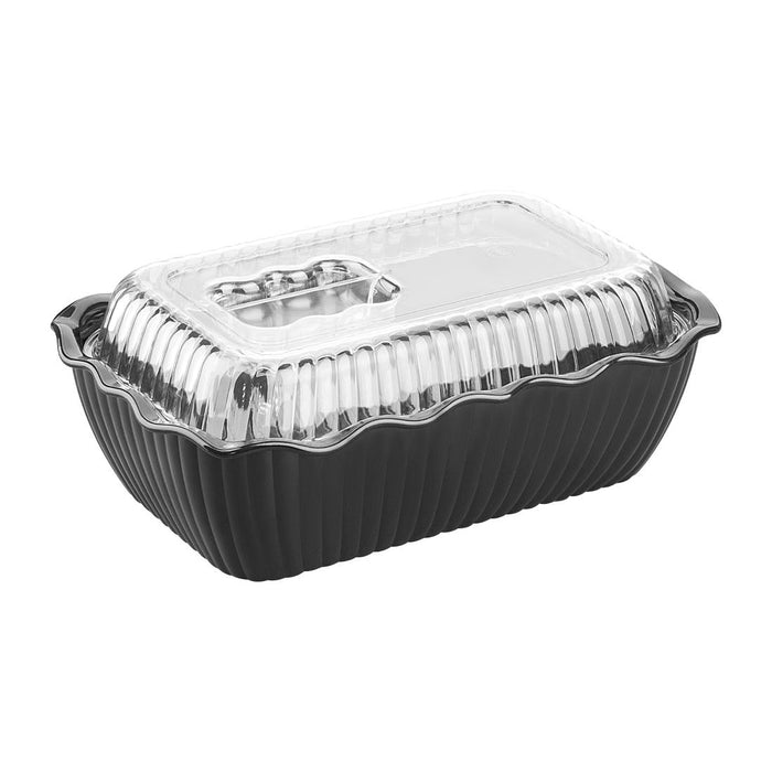Olympia Kristallon Medium Saladeschaal - Zwart