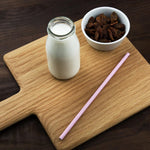 Fiesta Compostable composteerbare papieren rietjes roze (250 stuks)