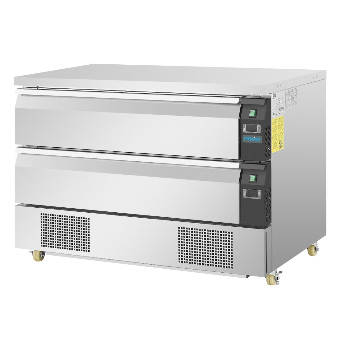 Polar U-serie compacte koel-vrieswerkbank 2 lades 6x GN 1/1