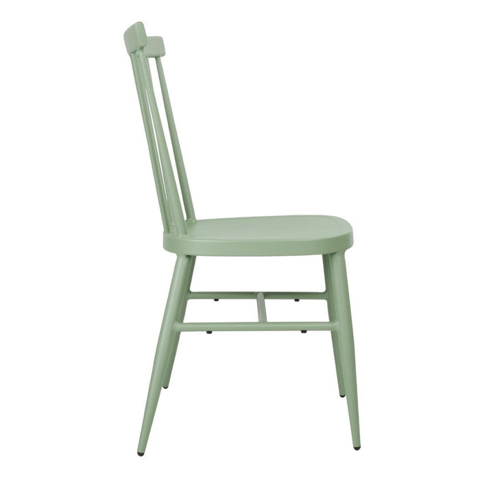 Bolero Windsor Aluminium Groene Stoelen (4 Stuks)