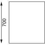 Vogue RVS werktafel met achteropstand 90x60x70cm