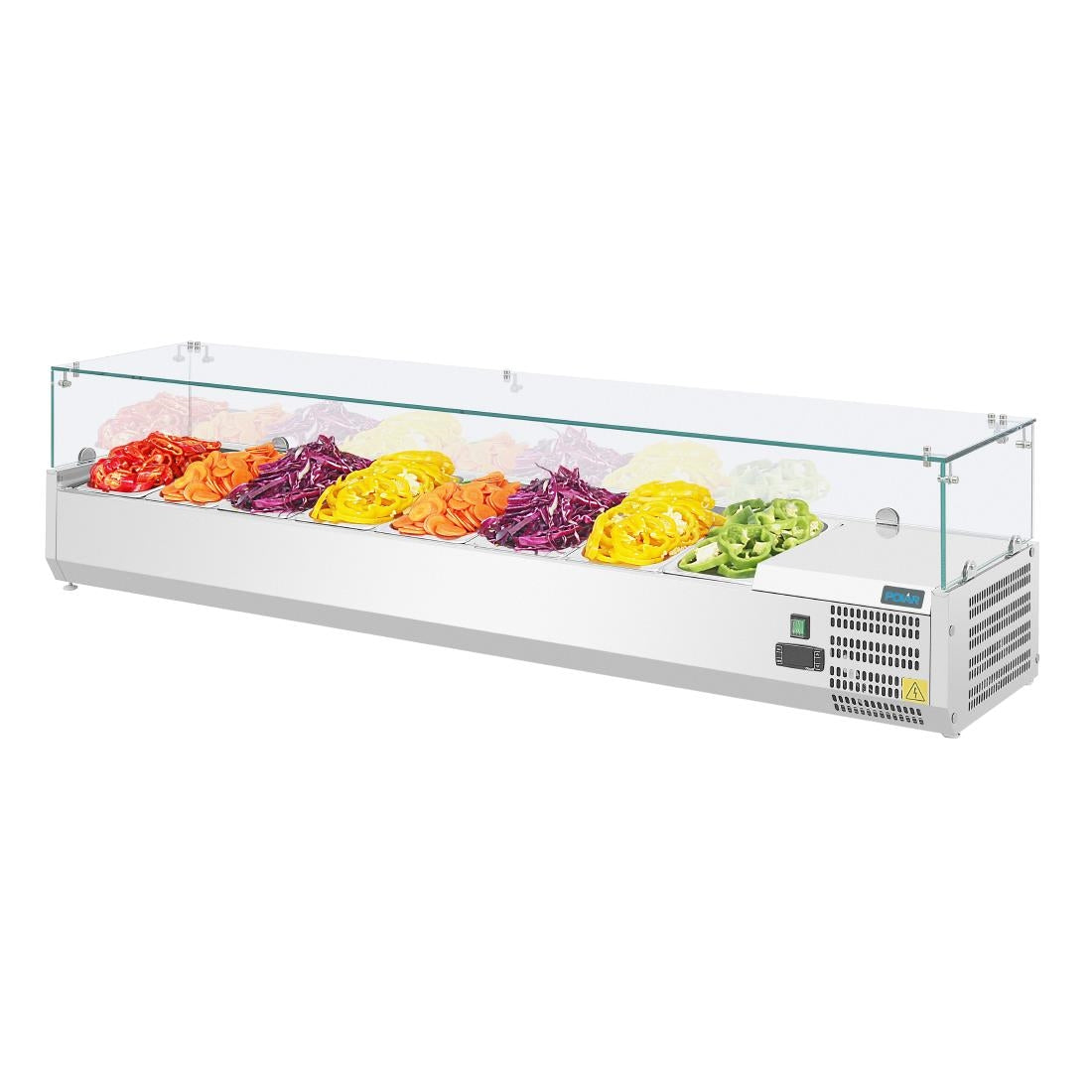 Polar G-serie opzetkoelvitrine 8x GN 1/3