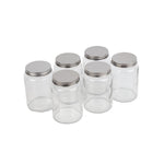 Vogue glazen pot met schroefdeksel 550ml (6 stuks)