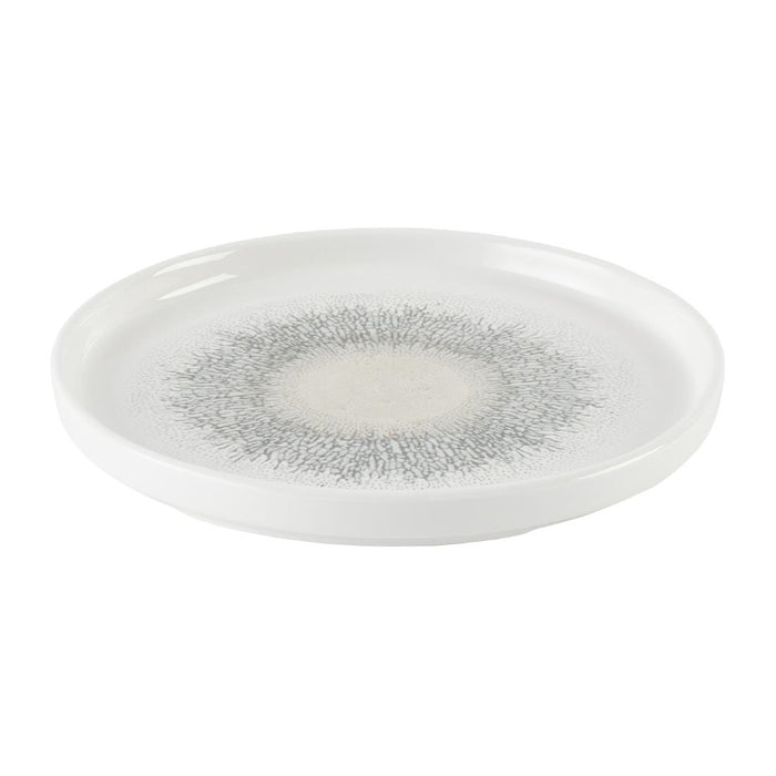 Churchill Studio Prints Fusion Grey Bord Met Opstaande Rand 21cm (pak van 6)