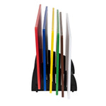 Hygiplas LDPE snijplanken set met rek 450x300x10mm (Set van 6)