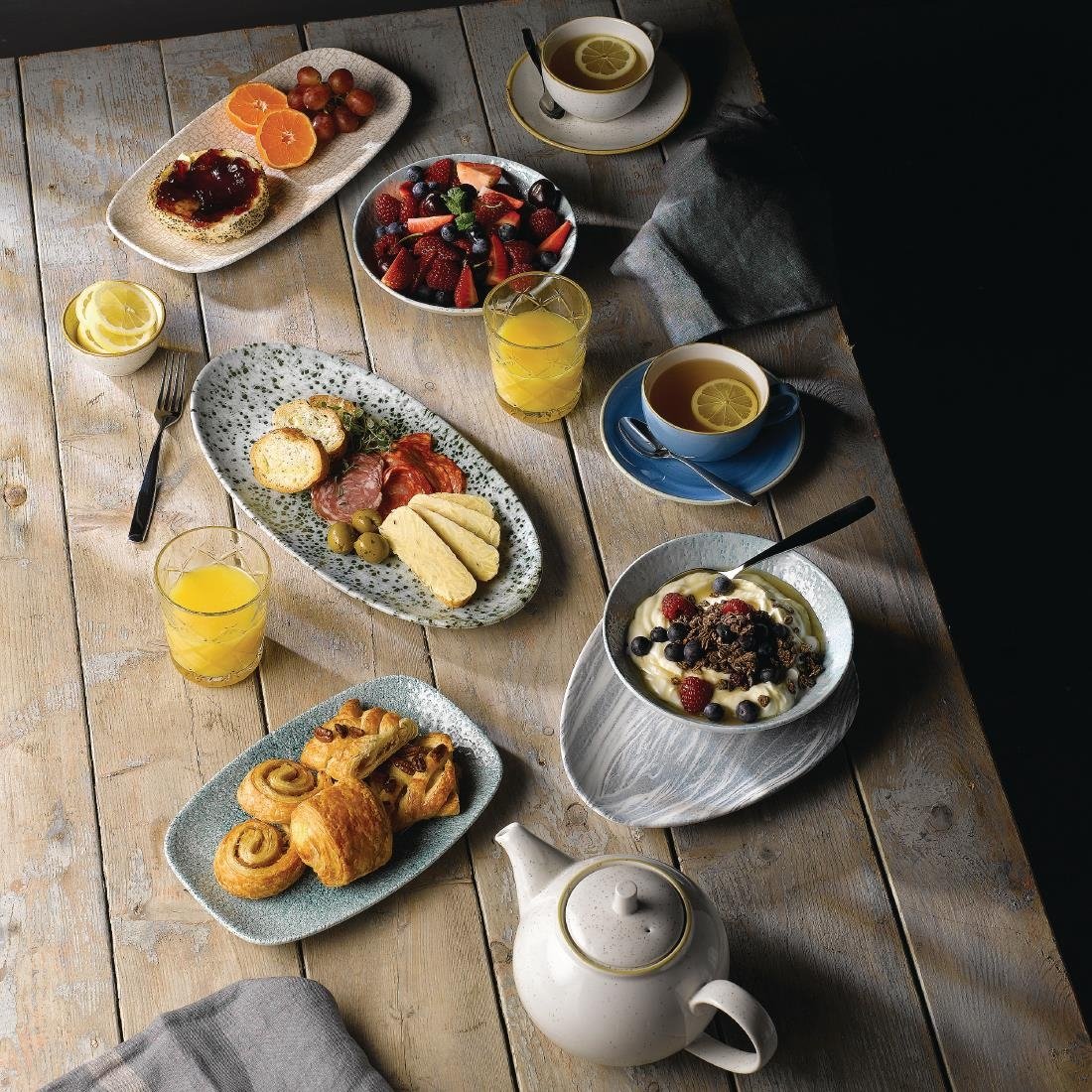 Churchill Stonecast Barley White Cappuccino Kopje 34 Cl (pak van 12)