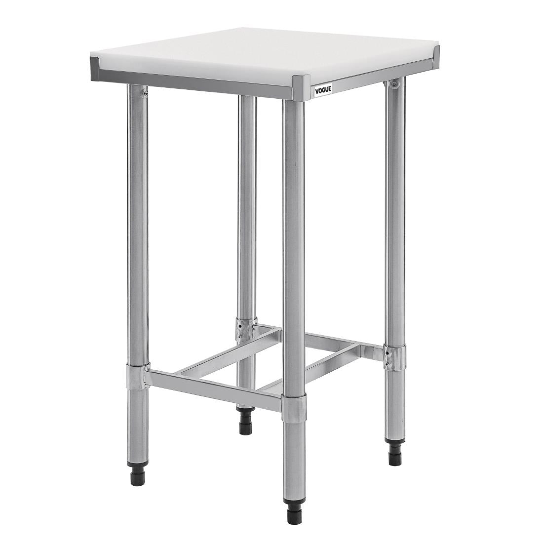 Vogue RVS snijtafel met HDPE snijplank 50cm