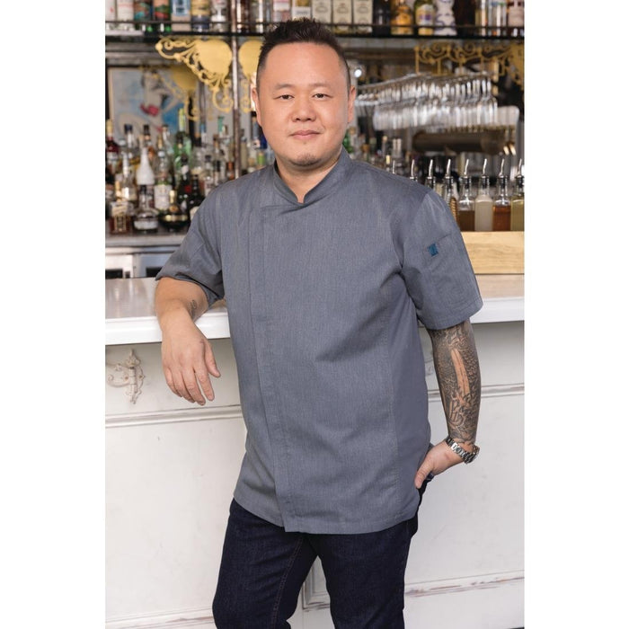 Koksbuis Unisex Inktblauw Korte Mouw XS