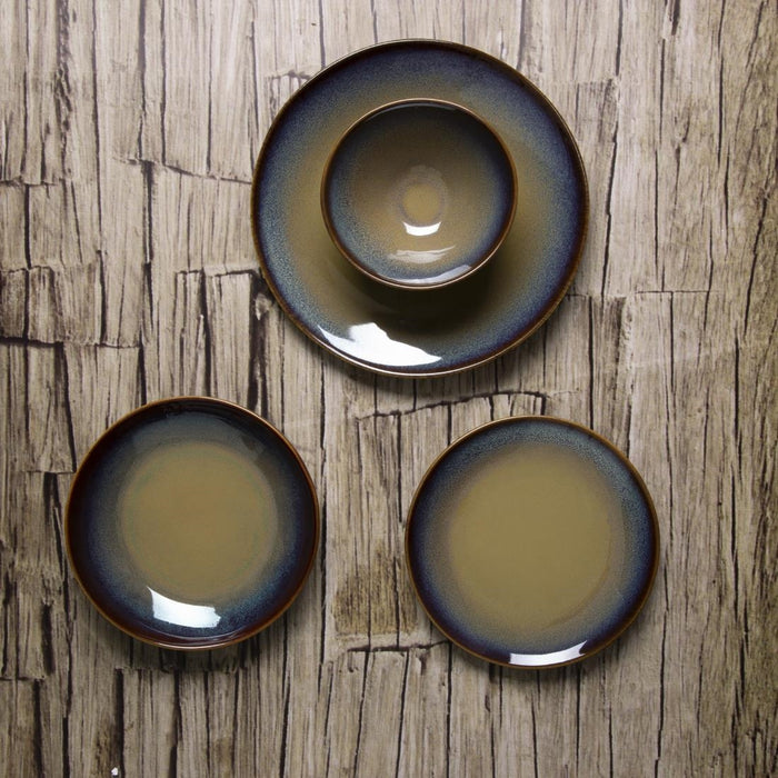 Olympia Berken Aubergine Brede Schalen 205mm (Verpakking Van 6)