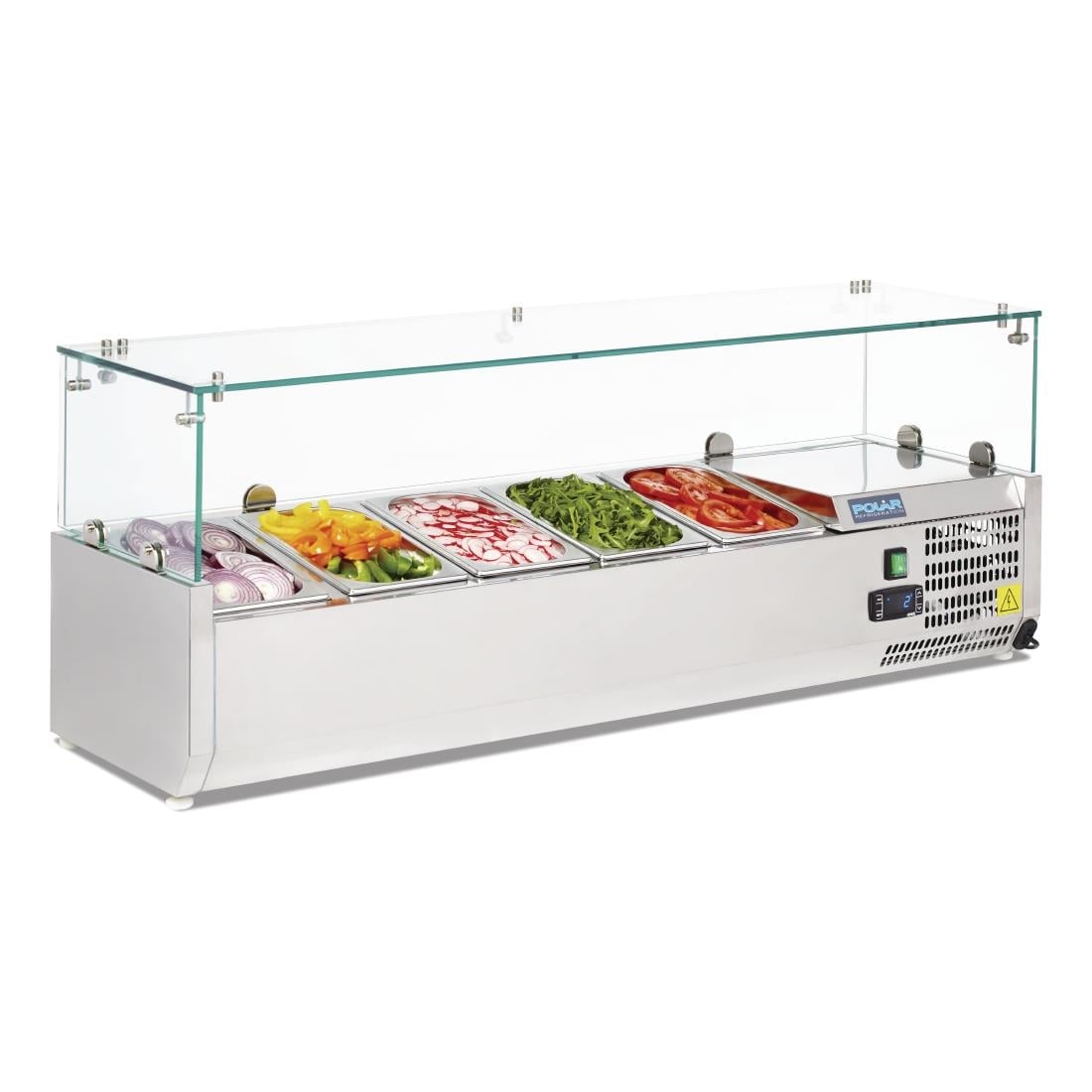 Polar g-serie werkblad voorbereidingskoelkast 5x 1/4gn