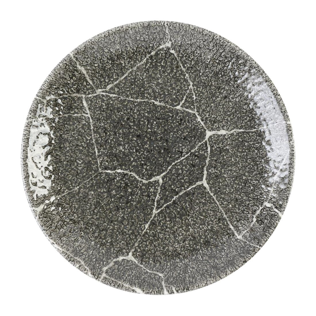 Churchill Kintsugi Accents Quartz Black Evolve Coupe Bord 16.5cm (pak van 12)