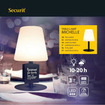 Securit Zwarte Tafellamp Michelle Incl 3 Bevestigbare Krijtbordlabels