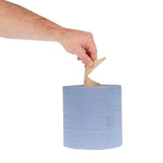 Jantex centrefeed 2-laags handdoekrollen blauw 120m (6 stuks)