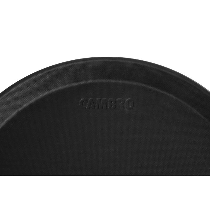 Cambro Camtread rond antislip glasvezel dienblad zwart 28cm