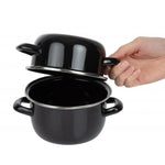 Olympia emaille mosselpan klein 14(Ø)cm