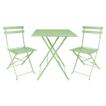 Bolero stalen klapstoelen lichtgroen (2 stuks)