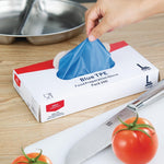 Nisbets Essentials poedervrije TPE handschoenen blauw L (200 stuks)