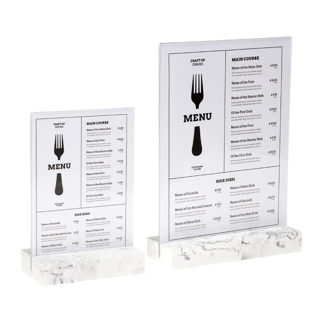 Europel Bordenhouder A5 Polystone Wit