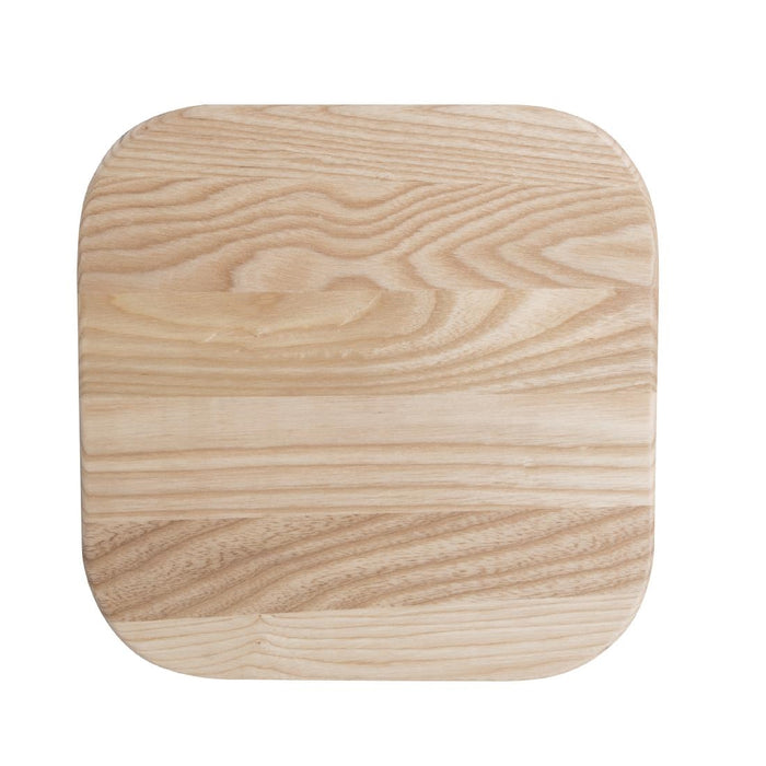 Bolero hoge gegalvaniseerd stalen kruk met houten zitting (4 stuks)