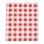 Rood Gingham vetvrij papier 31x38cm (200 stuks)