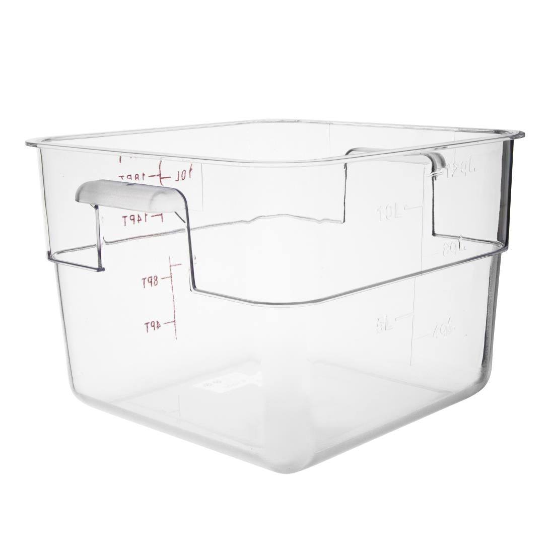 Hygiplas polycarbonaat voedseldoos vierkant 10L