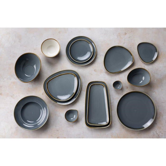 Olympia Kiln grote schalen blauw 33,5cm (4 stuks)