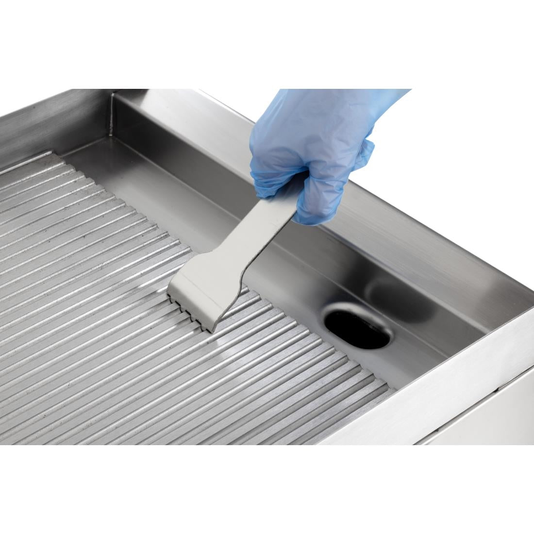 Buffalo 600-Serie Geribbeld Elektrische Bakplaat 400 Mm