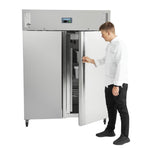 Polar u-serie staande dubbele deur vriezer 1300ltr