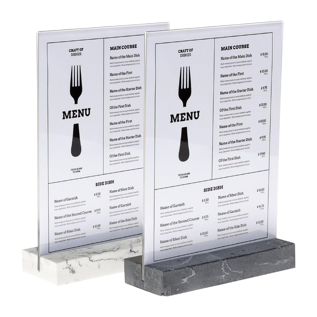 Europel Bordhouder A4 Polystone Wit