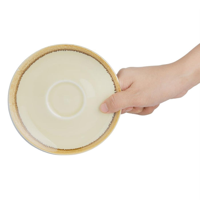 Olympia Kiln cappuccinoschotels zandsteen 14cm (6 stuks)