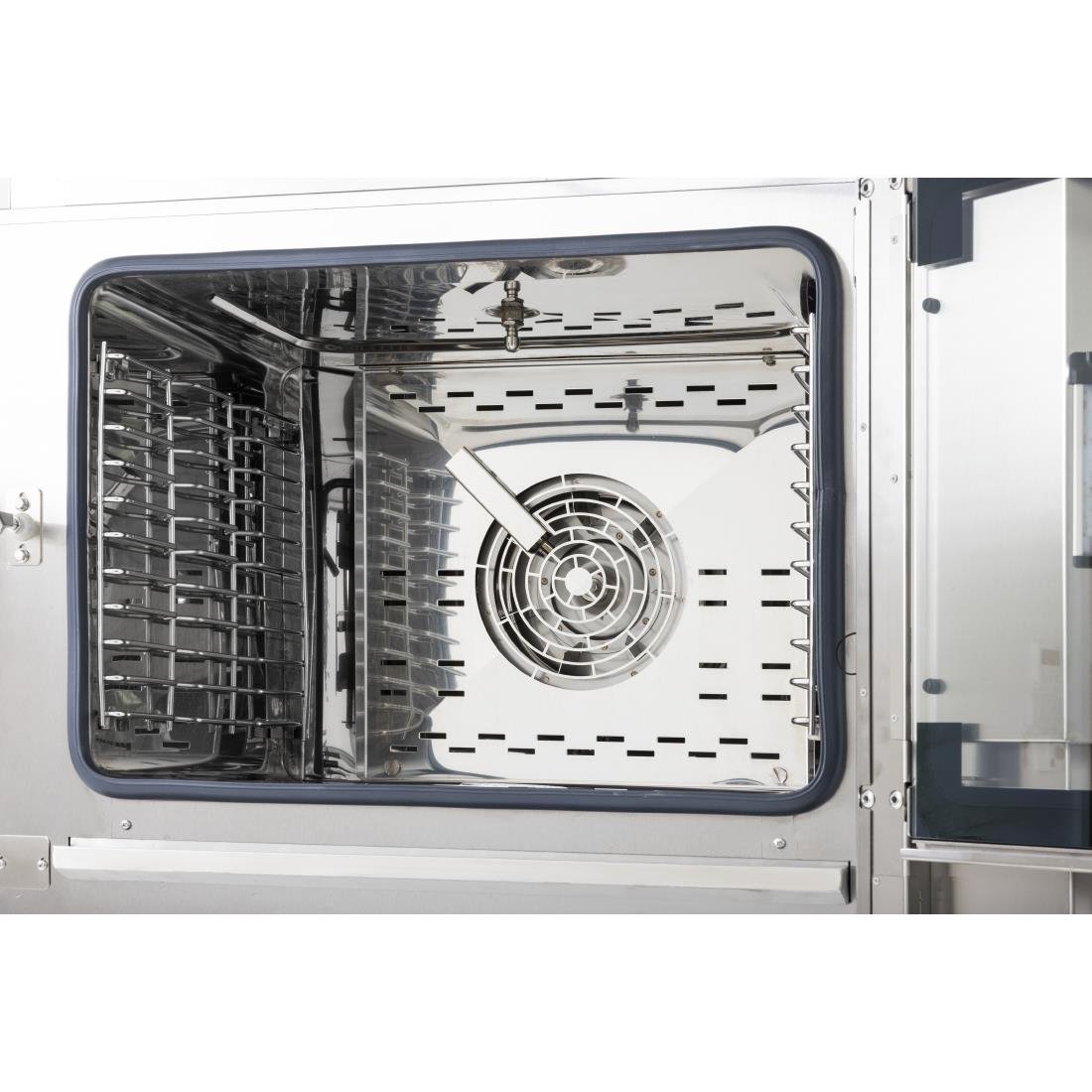 Buffalo Slim Touchscreen Compact Combi Oven 6 x GN 1/1 Met Installatiekit