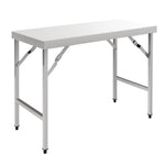 Vogue inklapbare RVS werktafel 120cm