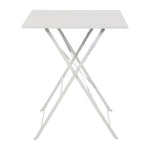 Bolero vierkante opklapbare stalen tafel grijs 60cm