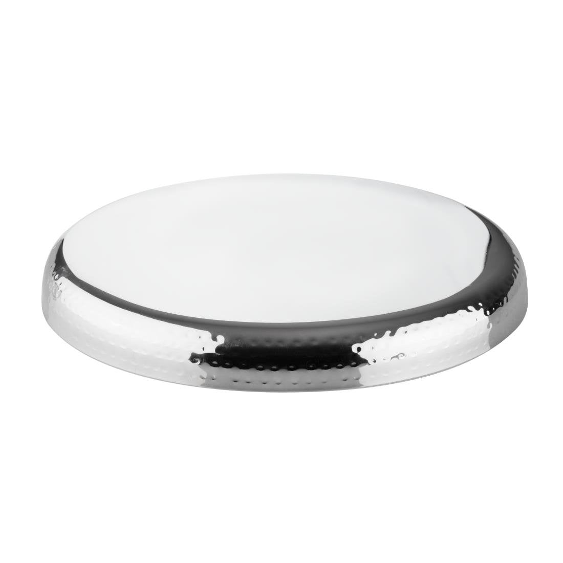 Olympia Gehamerd RVS Rond Dienblad 320x35mm