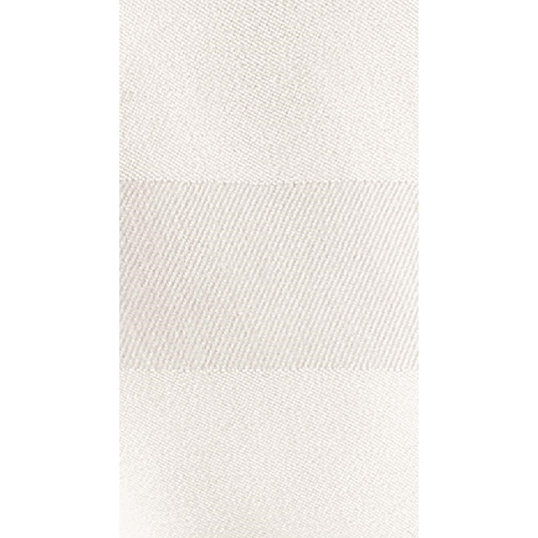Mitre luxe satijnen band servetten katoen wit (pak van 10)