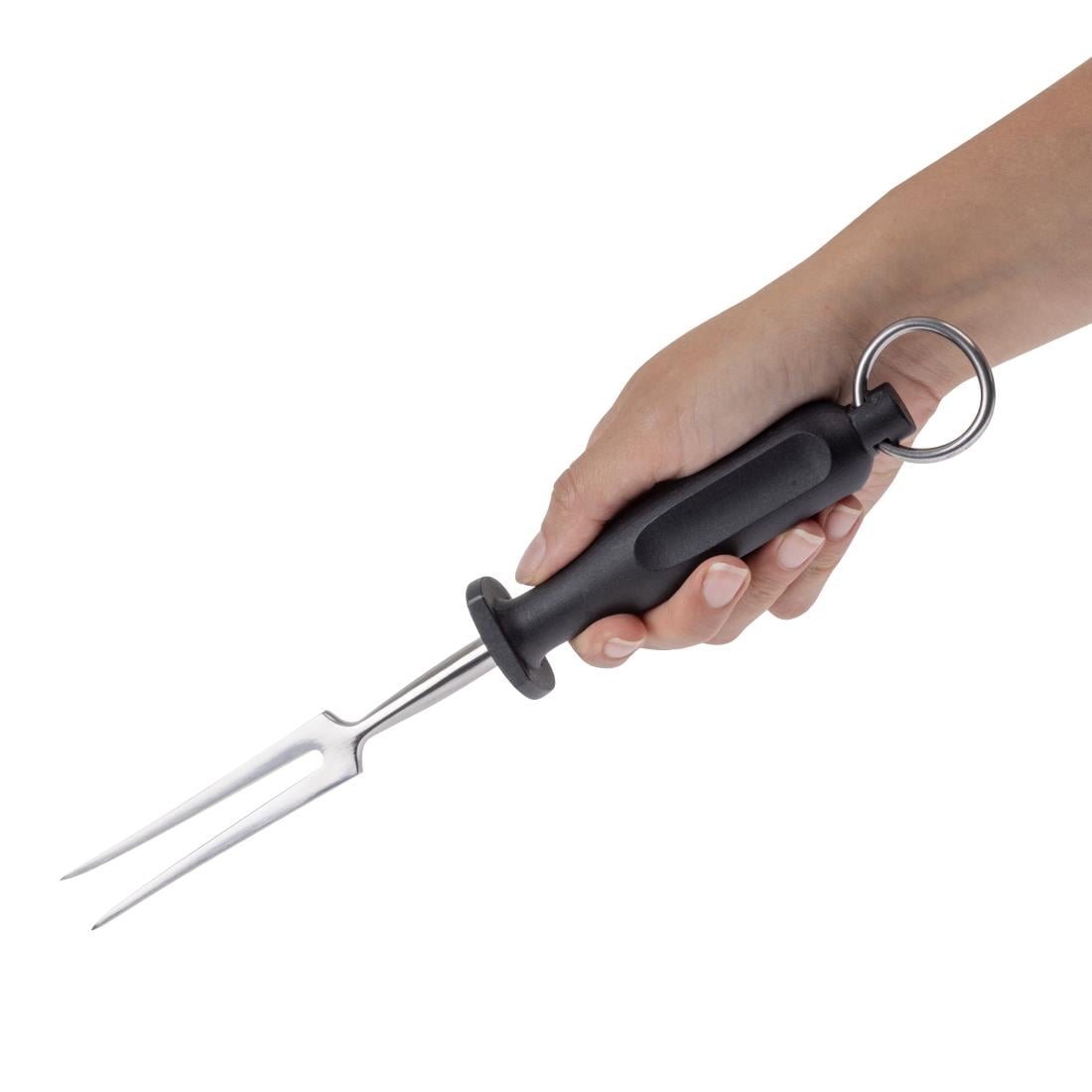 Hygiplas vleesvork 15cm zwart