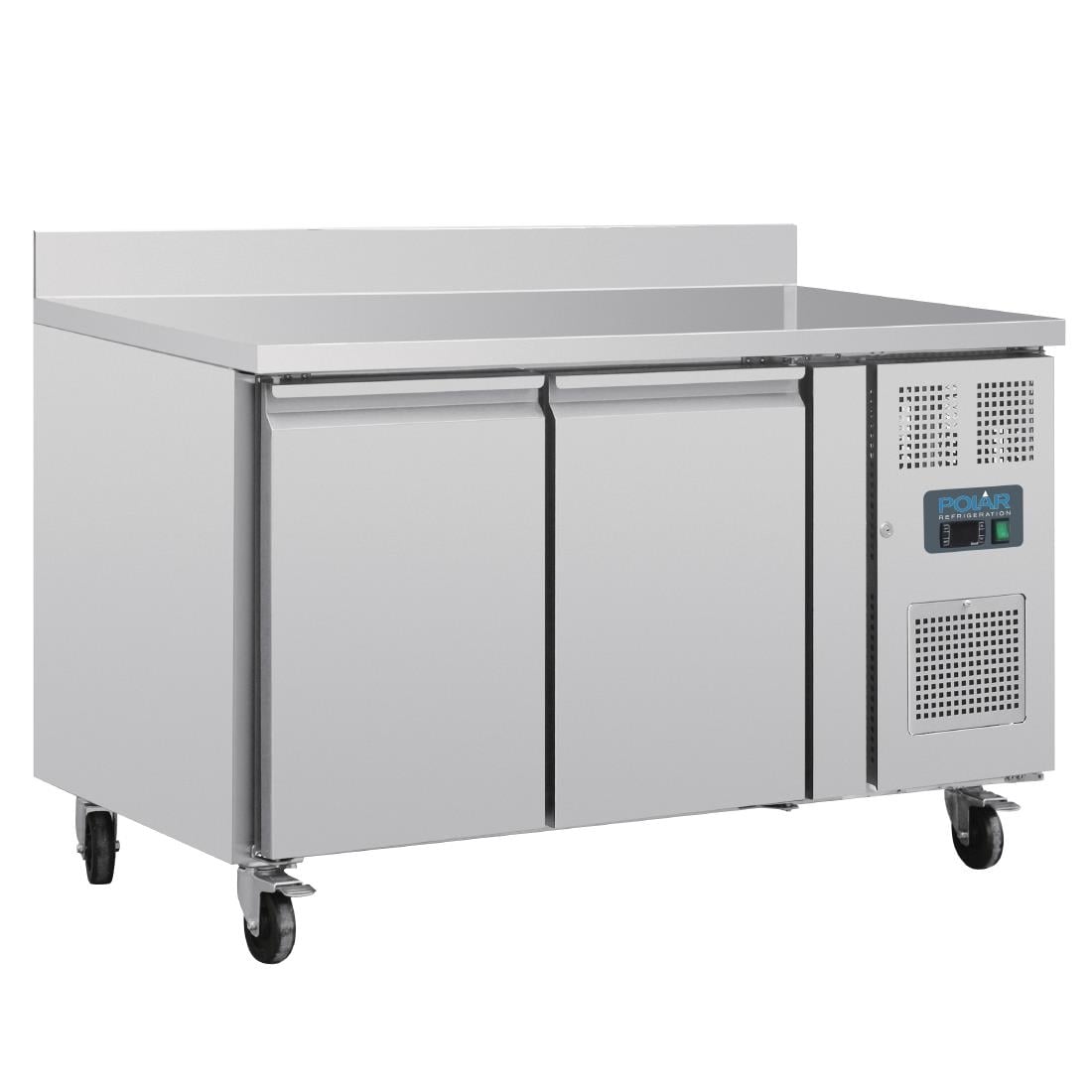 Polar U-Series Dubbele Deurs Werkbank koeling met Achterwand 282Ltr