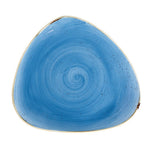 Churchill Stonecast Cornflower Blue Driehoekig Bord 31.1cm (pak van 6)