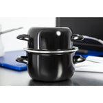 Olympia emaille mosselpan klein 14(Ø)cm