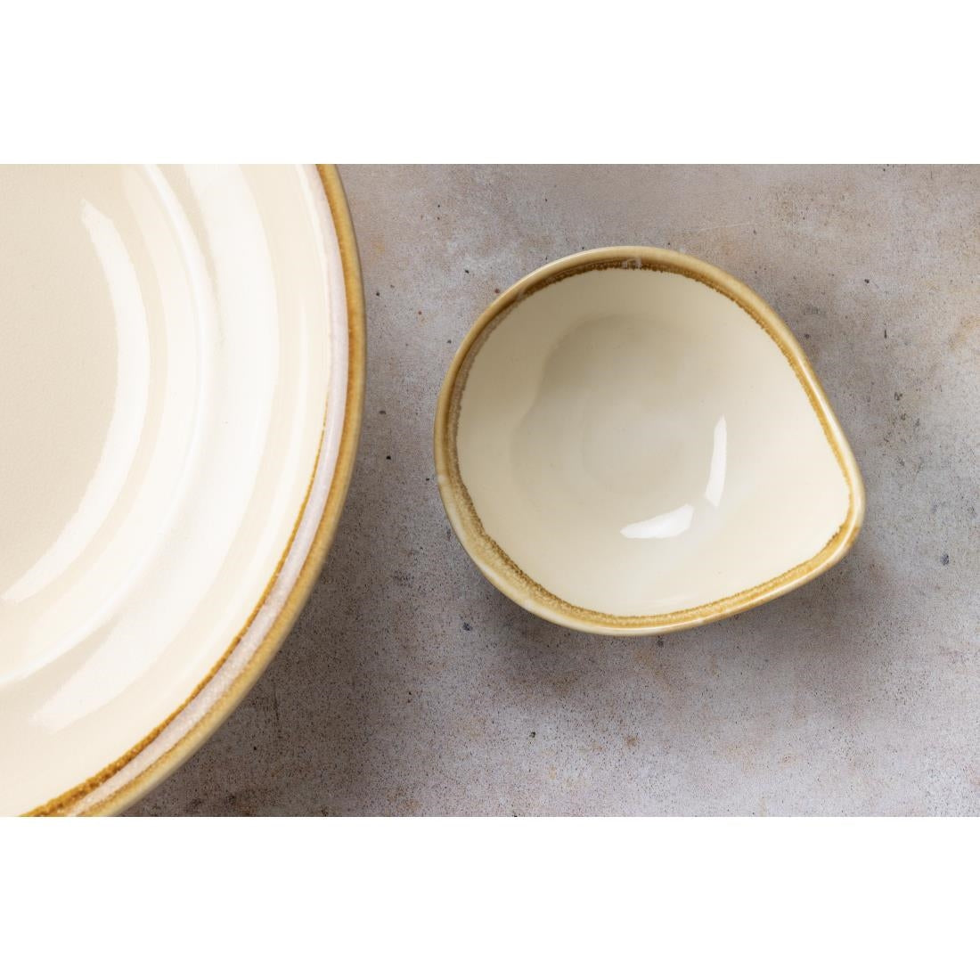 Olympia Kiln dipschaaltjes zandsteen 7cl (12 stuks)